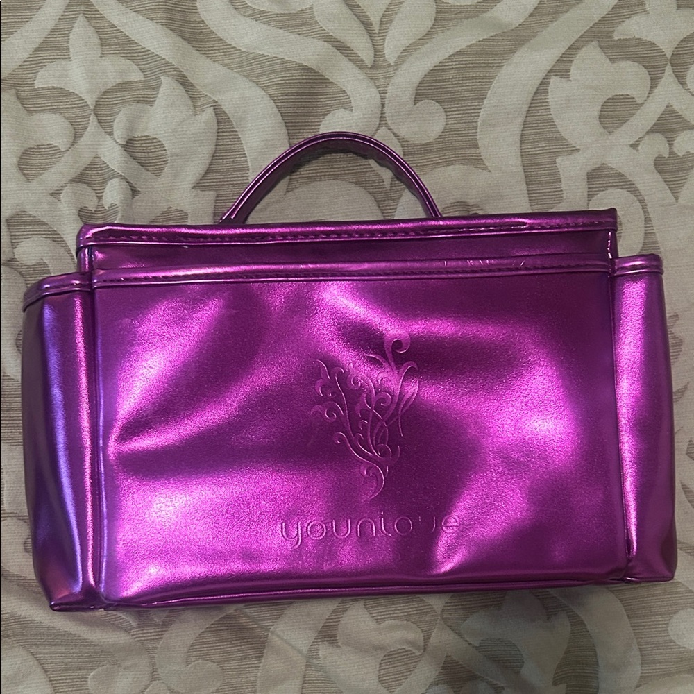 Younique Metallic Purple Cosmetic Bag